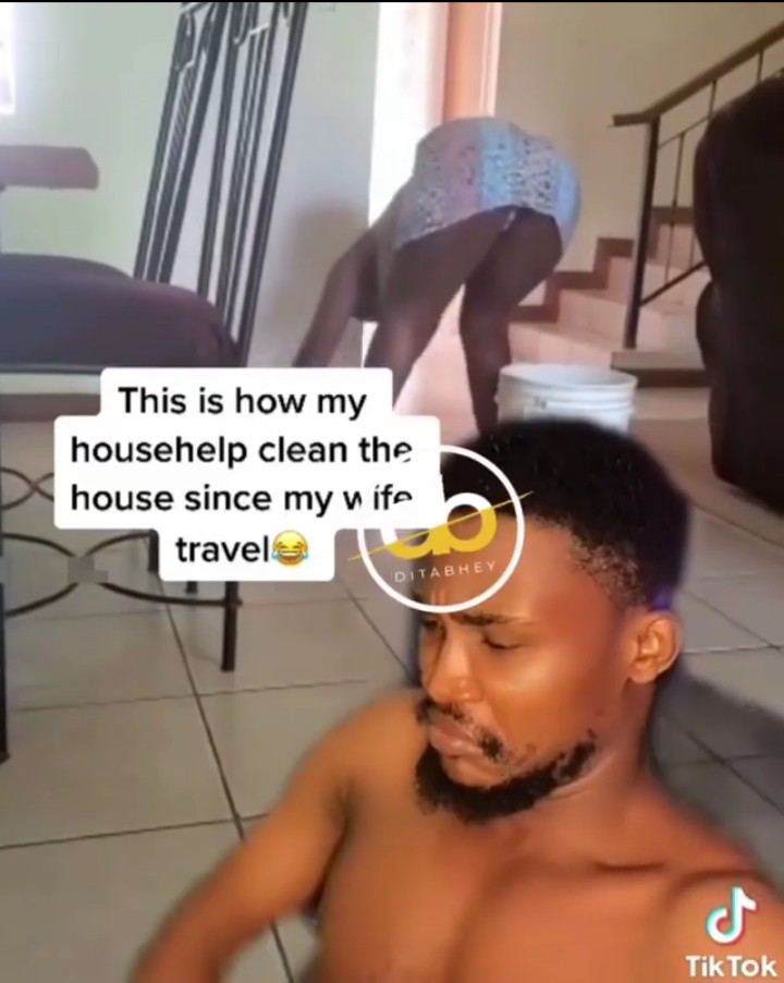 This Is How My HouseHelp Clean The House Since My Wife Travelled - Man Shares Experience