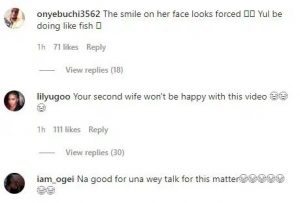 Comments from people on Yul Edochie's post