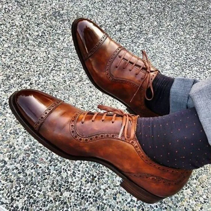 polished brogue shoes