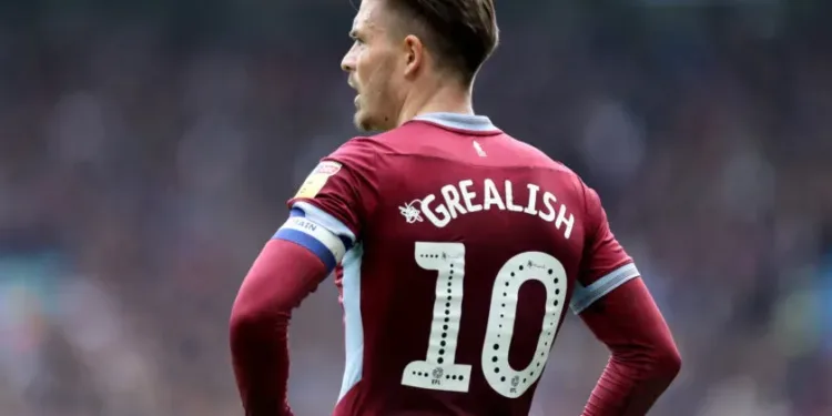 11th May 2019, Villa Park, Birmingham, England; EFL Championship football, playoff semi final 1st leg, Aston Villa versus West Bromwich Albion; Jack Grealish of Aston Villa (Photo by Shaun Brooks/Action Plus via Getty Images)