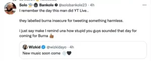 Comments from people slamming Wizkid