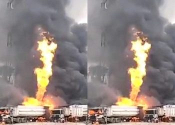 REPORT: Explosion on Lagos-Ibadan expressway, near RCCG camp (VIDEO)