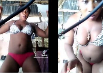 Shocking: See what this lady was captured doing (Video)