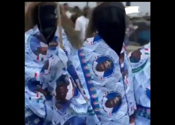 2023: Masquerades campaign for APC candidate, Bola Tinubu, during traditional carnival in Warri, Delta State (VIDEO)