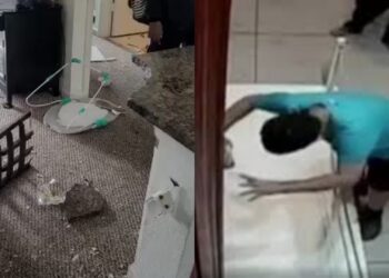 See what a 12-year-old boy did to his mother for seizing his phone (Video)