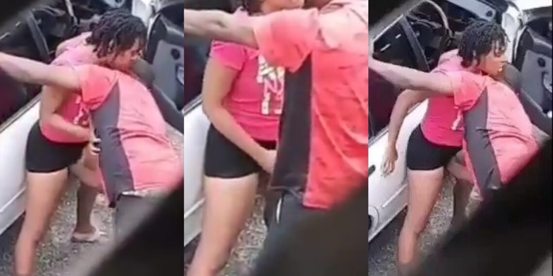 Watch what a taxi driver was caught doing to his female passenger (Video)