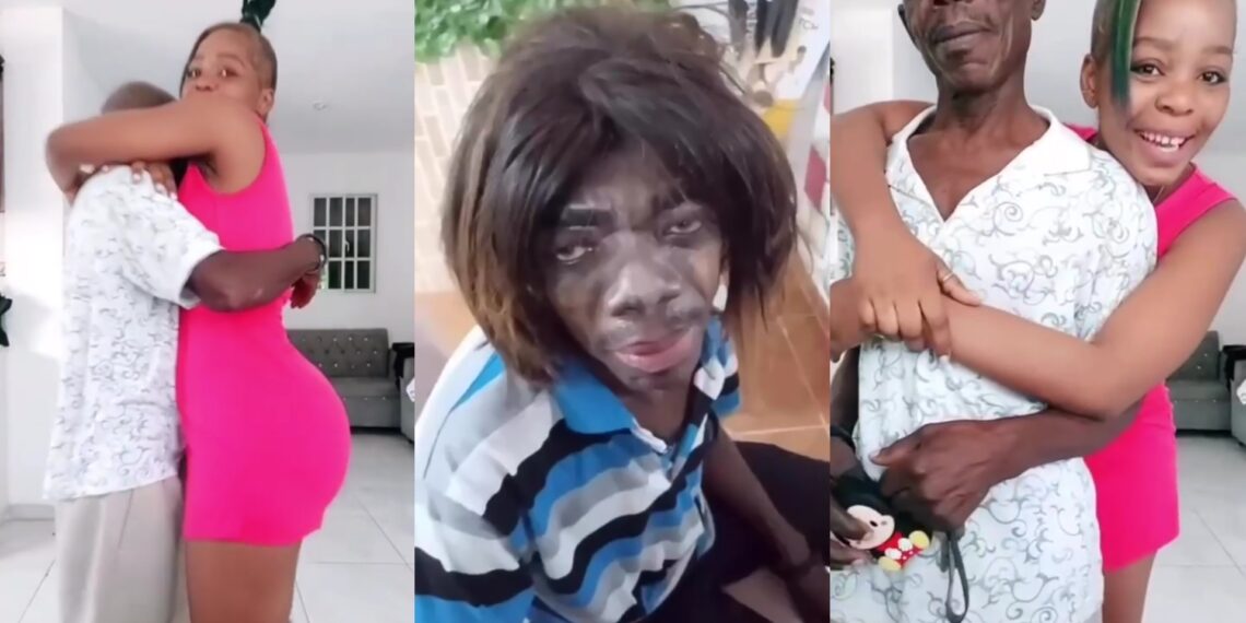 Love or romance? Watch this trending video of a girl and an old man 1 Love or romance? Watch this trending video of a girl and an old man