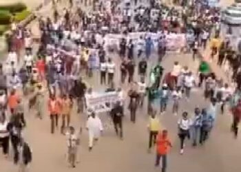 Na dey structure be dis- Watch massive 1 Million match for Peter Obi in Jos (VIDEO)