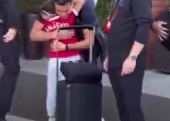 Watch touching moment Ronaldo gives fan a passionate super star hug (Video)