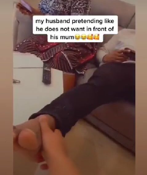Watch moment lady craves for her husband in front of her mother-in-law (video) 1 Watch moment lady craves for her husband in front of her mother-in-law (video)