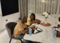 “Dem no dey put mouth for woman and man matta o” – Davido’s aide, Israel, writes as he shares new photo of David and chioma