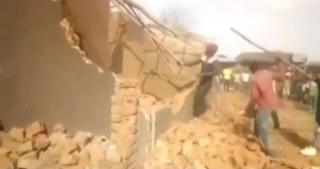 VIDEO: Man demolishes houses he built for his wife and her mother after she dumped him for another man