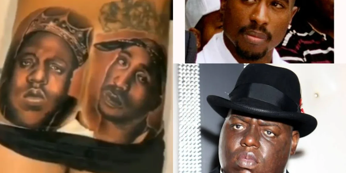 White man tattoos Tupac and Notorious B.I.G on his ass (VIDEO) 1 White man tattoos Tupac and Notorious B.I.G on his ass (VIDEO)