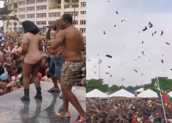 Watch as people removed their pants & threw it in air at the Antiguan Carnival