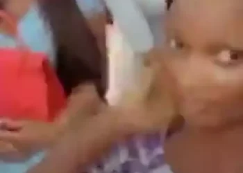 Watch moment lady expresses excitement seeing Davido and Chioma in church  (video)