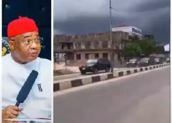 Imo State Governor’s convoy counted more than 50 cars(video)
