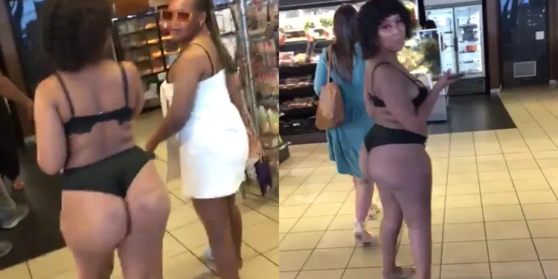 See what two ladies wore to a shopping mall (Video) 1 See what two ladies wore to a shopping mall (Video)