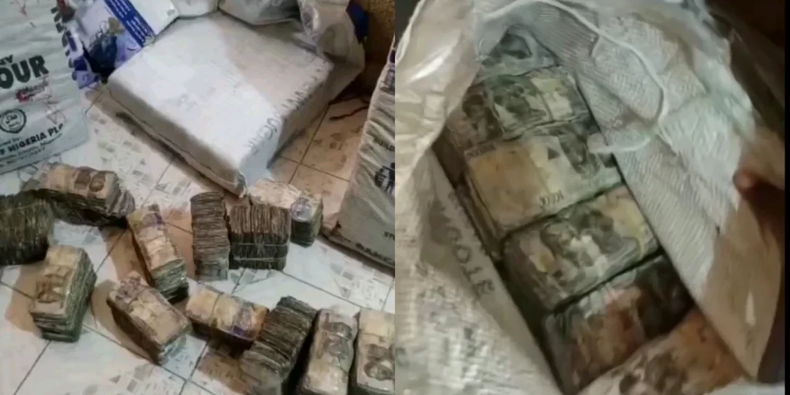 Bags of damaged currencies discovered after CBN unveiled newly redesigned naira notes (Video) 1 Bags of damaged currencies discovered after CBN unveiled newly redesigned naira notes (Video)