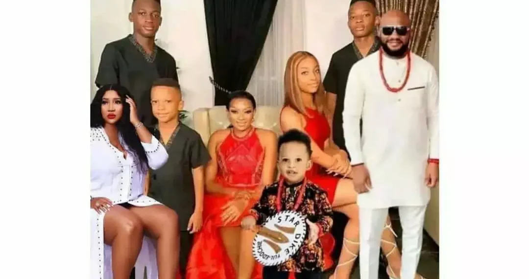 “May zukwanuike” – Actor, Yul Edochie reacts to a photoshopped family photo