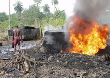 Nigerian Military destroys militant camps and illegal refineries in the Niger-Delta region