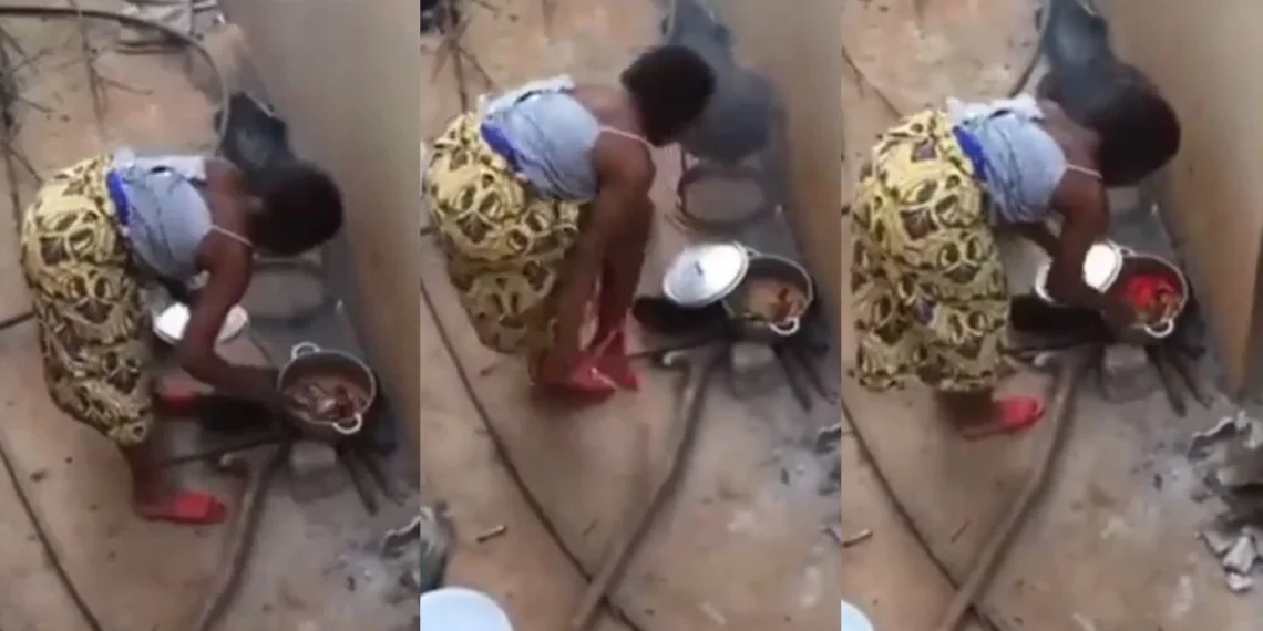 Watch the moment a woman put her used undies into a food she served (Video)