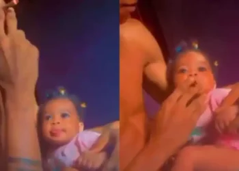 Nigerian Police launch manhunt for adult smoker sharing cigarette with his baby in viral video