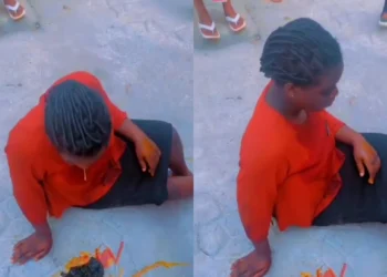 Young woman rescued after taking poison because her father flogged her (Watch Video)