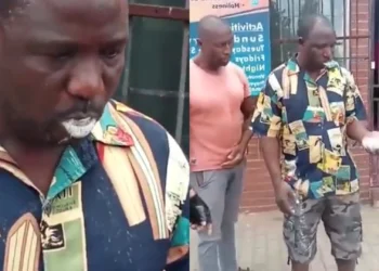 Nigerian drug dealer posing as a pastor, forced to eat his own drugs (Watch Video)