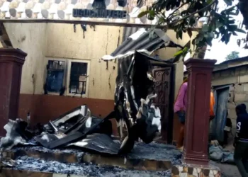 House of Ebubeagu commander burnt, wife feared dead