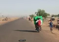 ELECTION: Electoral officals spotted carrying election materials on a motorcycle (photos)