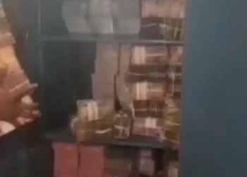 Naira scarcity: Moment bank hides new Naira notes in a vault (watch video)