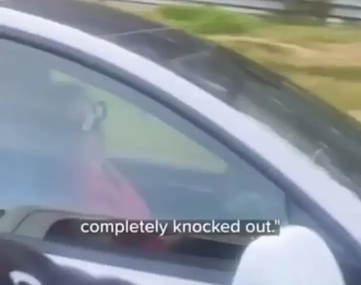 Female driver filmed sleeping in her Telsa on a California Highway (watch video) 1 Female driver filmed sleeping in her Telsa on a California Highway  (watch video)