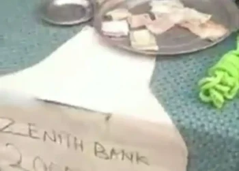 Family keeps POS for cash gift during Funeral (watch video)