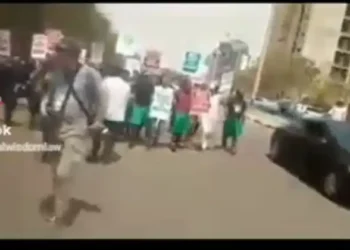 Youths protest in Abuja, want INEC Chairman fired (video)