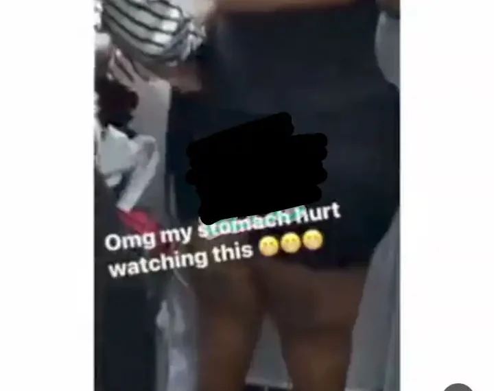 Moment lady gives through pain to hid belly fat (video) 1 Moment lady gives through pain to hid belly fat (video)