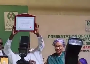 Tinubu receives Certificate of Return (Video)