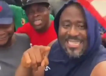Watch Desmond Elliot celebrate Tinubu’s victory on the street of Lagos (Video)