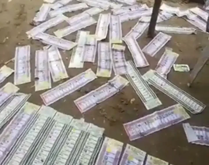 Voters pick up destroyed ballot papers, says vote must count (Video)