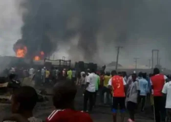 Many feared de@d as fire guts tanker in Plateau