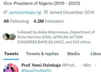 Inauguration 2023: Twitter removes Osinbajo’s Verification tag