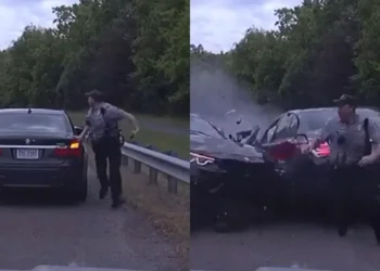 Viral Video Shows Moment A 17-Year-Old Boy Hit And Nearly Killed A Fairfax County Patrol Officer With His Car