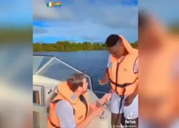 Nigerian man gets engaged to his male Caucasian Lover ( video)