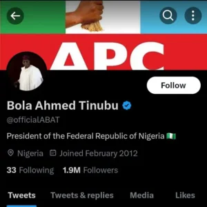 Profile 3 Tinubu twitter