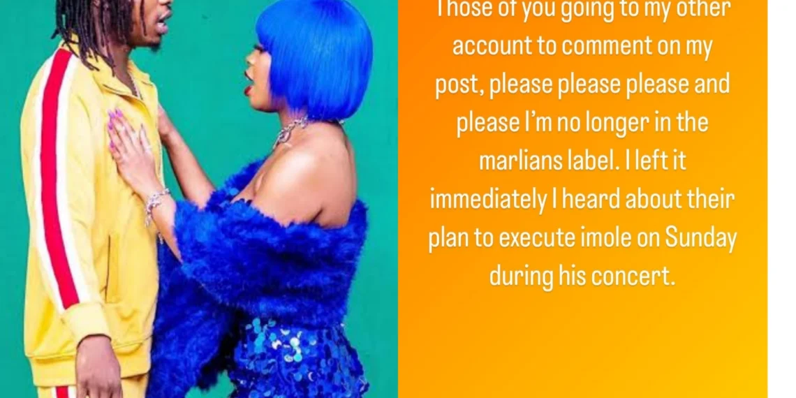 I left immediately I heard about their plan to kill Mohbad on Sunday during his concert - Marlin First Lady 1 I left immediately I heard about their plan to kill Mohbad on Sunday during his concert – Marlin First Lady