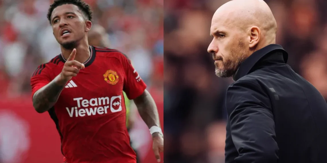 “Please don’t believe [him]” – Jadon Sancho debunks Erik ten Hag comments about him