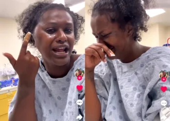Lady gets hospitalized for not giving a strange man her number (Video)