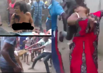 Angry Mob Assaults A Pregnant Teller For Setting Her Customers With Thugs (Video)