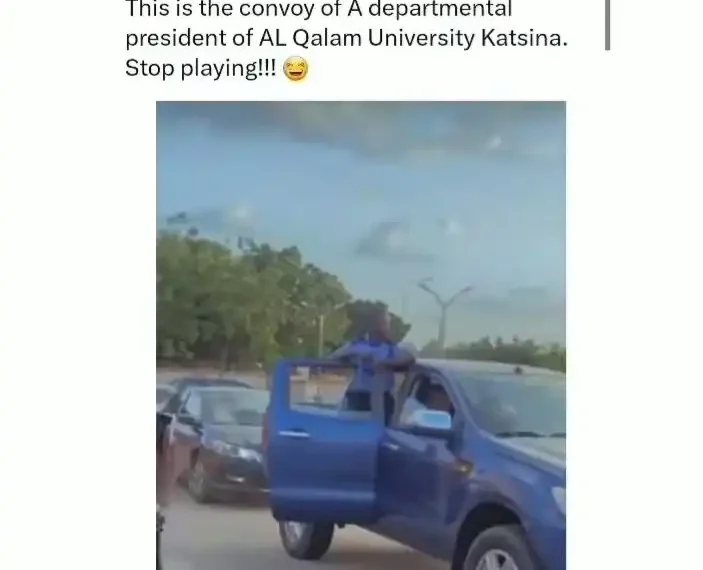 Viral Video of AL Qalam University Departmental President’s Lavish Convoy Raises Eyebrows (Video)