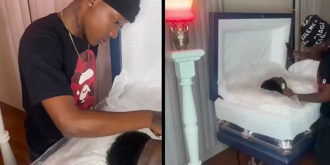 ‘She’s got balls’ – See An Unbelievable Video Of A Girl Barbing A Corpse 