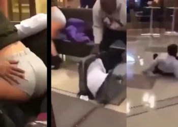 See what a man did to a guy he caught with his girl (Video)